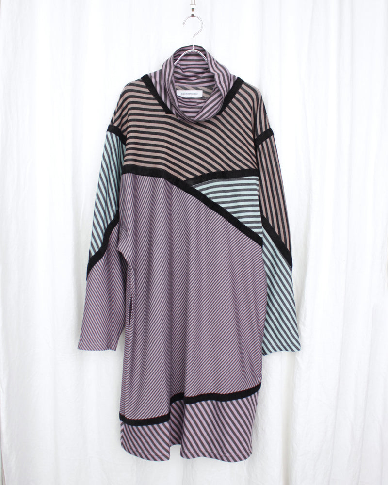 KIKO KOSTADINOV / RADAY JERSEY TUNIC - W. Lilac & Grey/W. Mint & Grey/N. Black & Beige/N. Lilac & Grey (KKAW25TP07-73)