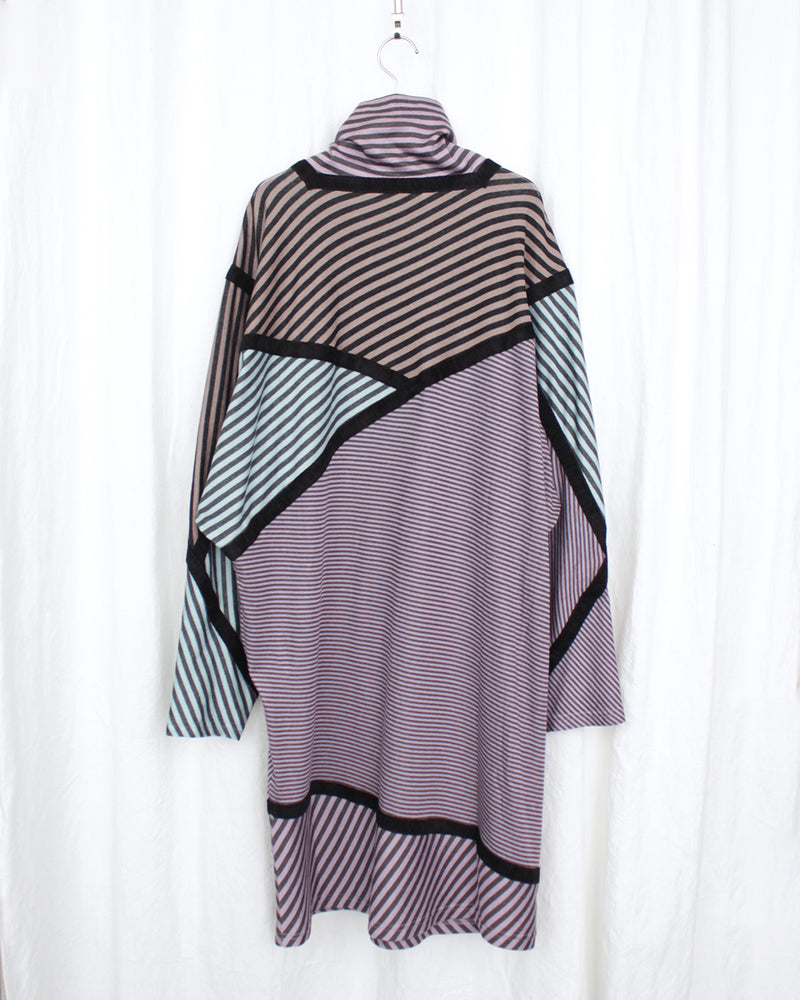 KIKO KOSTADINOV / RADAY JERSEY TUNIC - W. Lilac & Grey/W. Mint & Grey/N. Black & Beige/N. Lilac & Grey (KKAW25TP07-73)