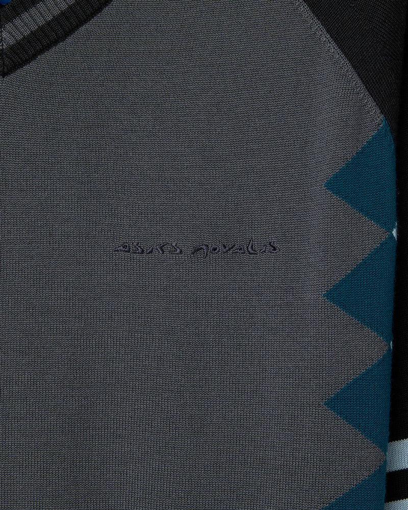 ASICS NOVALIS / LARICOID KNIT JUMPER - Anchor Grey / Sky (2203A323.023)