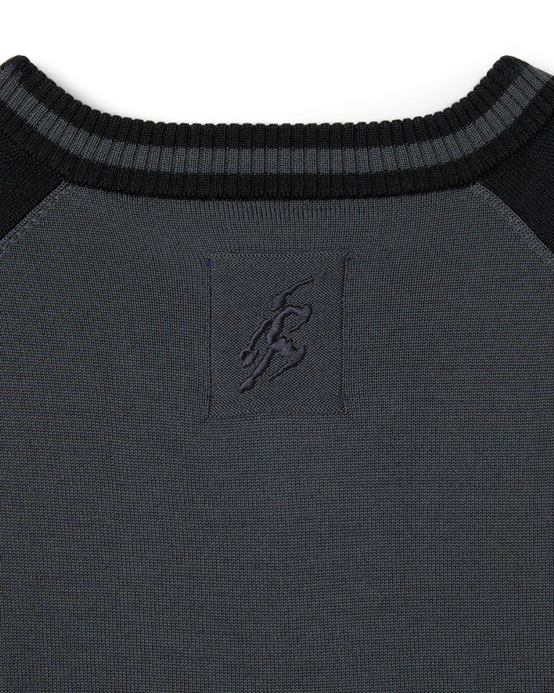 ASICS NOVALIS / LARICOID KNIT JUMPER - Anchor Grey / Sky (2203A323.023)