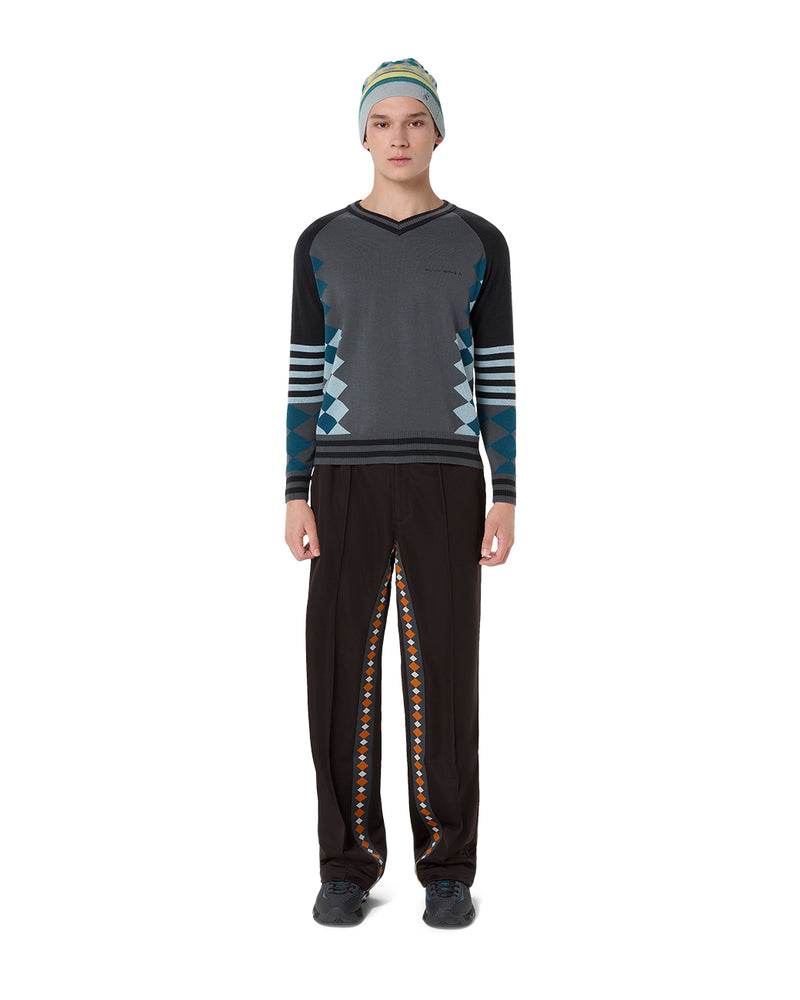 ASICS NOVALIS / LARICOID KNIT JUMPER - Anchor Grey / Sky (2203A323.023)