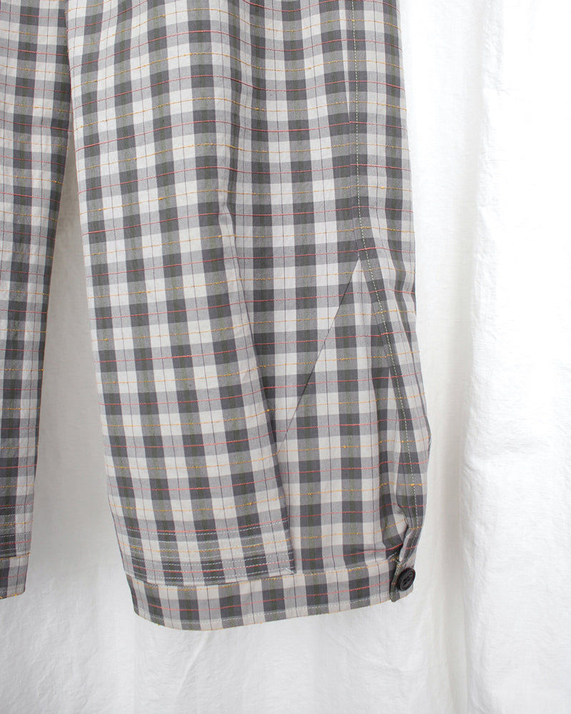KIKO KOSTADINOV / FITZ TROUSER - Oyster Check/Taupe (KKAW25T02-6)