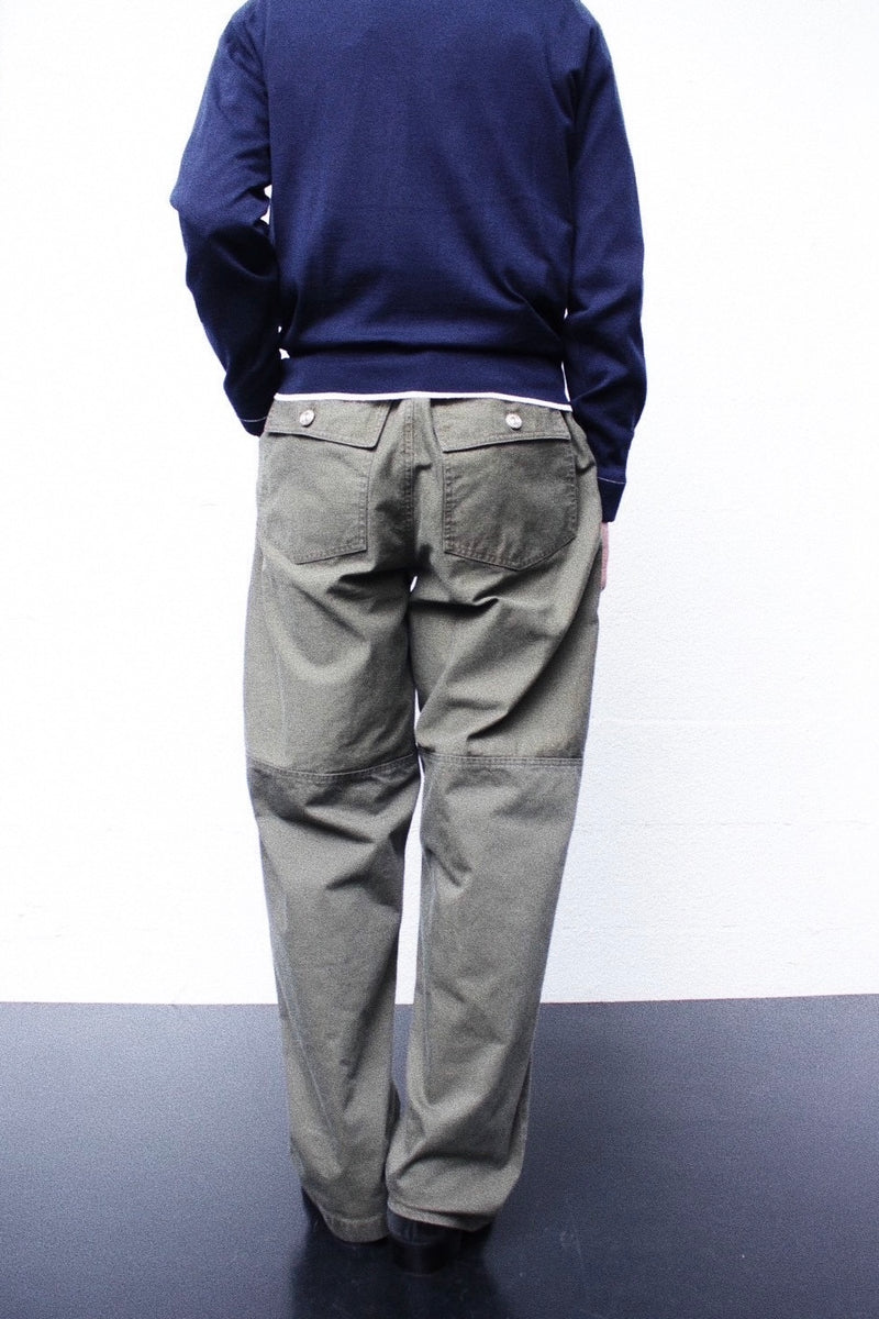 WALES BONNER / BRIXTON TROUSER (US26TR04-CO01) Olive – Mukta / Sal