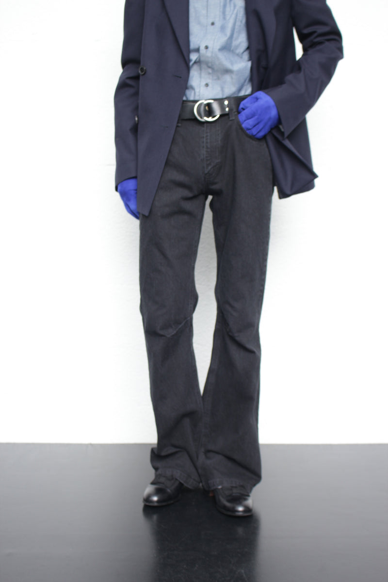 KOZABURO / LOOPER BOOT CUT JEANS (0718-P-004) Black – Mukta / Sal