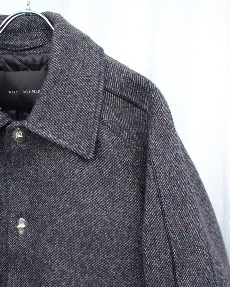 WALES BONNER / HOMECOMING VARSITY JACKET - Grey Melange (MA25JA13-WO02-903)