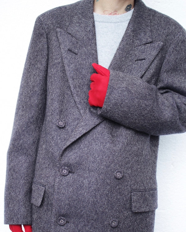 WALES BONNER / MAYFAIR COAT - Grey Melange (MA25CO09-WO02-903)