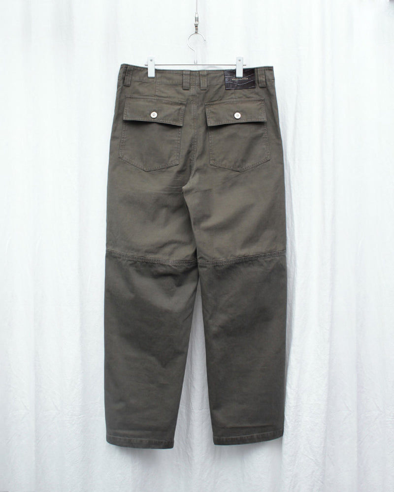 WALES BONNER / BRIXTON TROUSER (US26TR04-CO01) Olive – Mukta / Sal