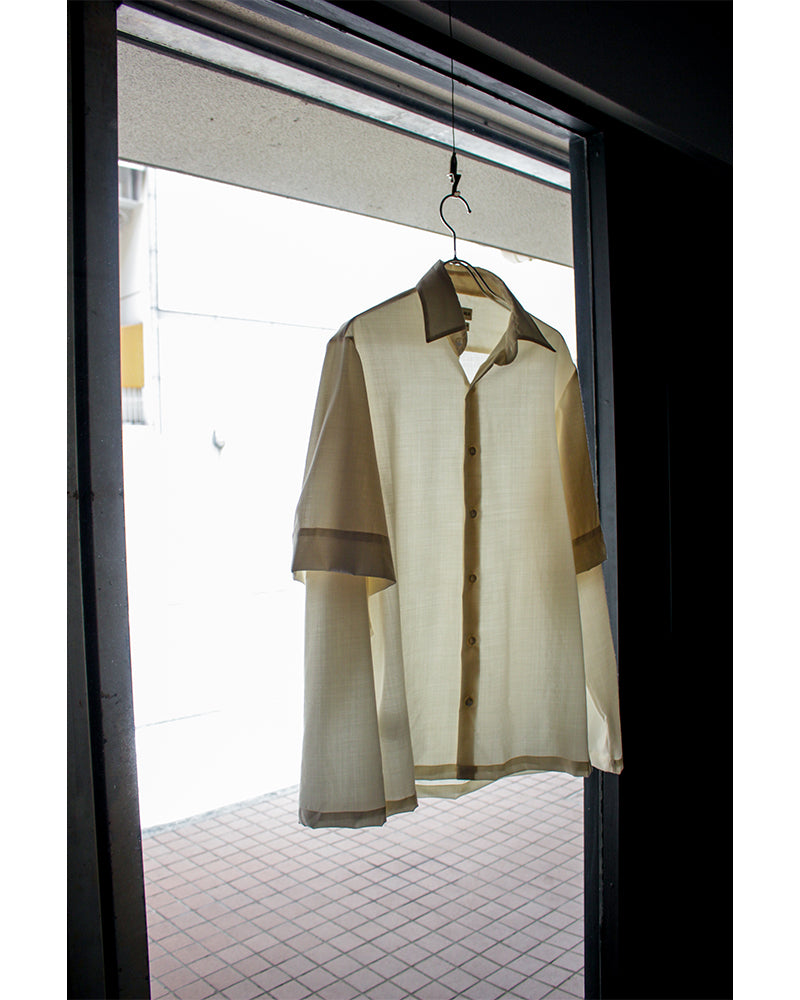 CAMISAS MANOLO / OFF WHITE DOUBLE SLEEVE SHIRT - Off White (CM-FIGMKT-03)