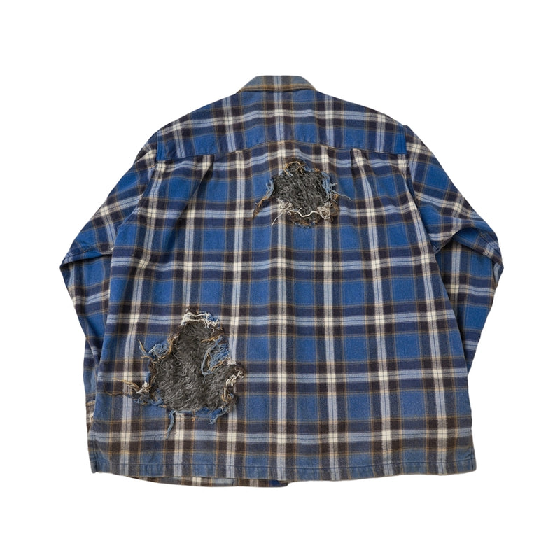 WEREWOLF CHECK SHIRT (23AW11SH132) Blue