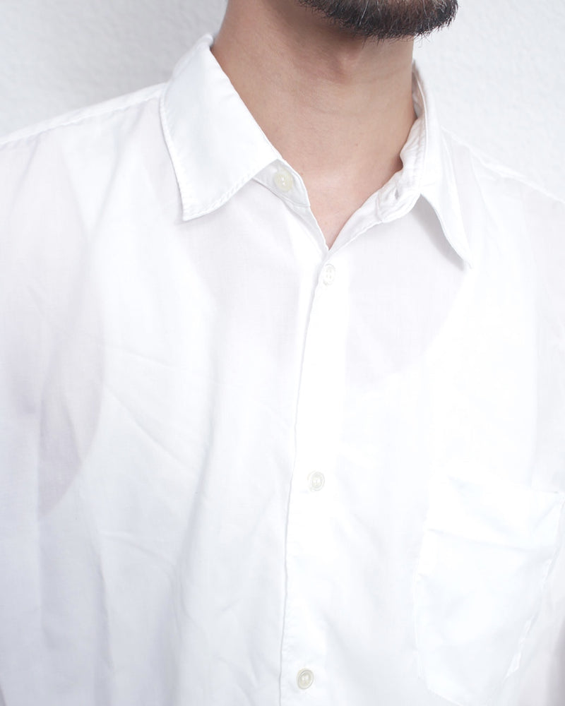 COMME DES GARÇONS SHIRT / POLYESTER POPLIN GARMENT TREATED SHIRT