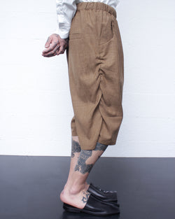 GABRIELA COLL GARMENTS / NO.330 SUMMER WOOL DRAPED SHORT TROUSERS