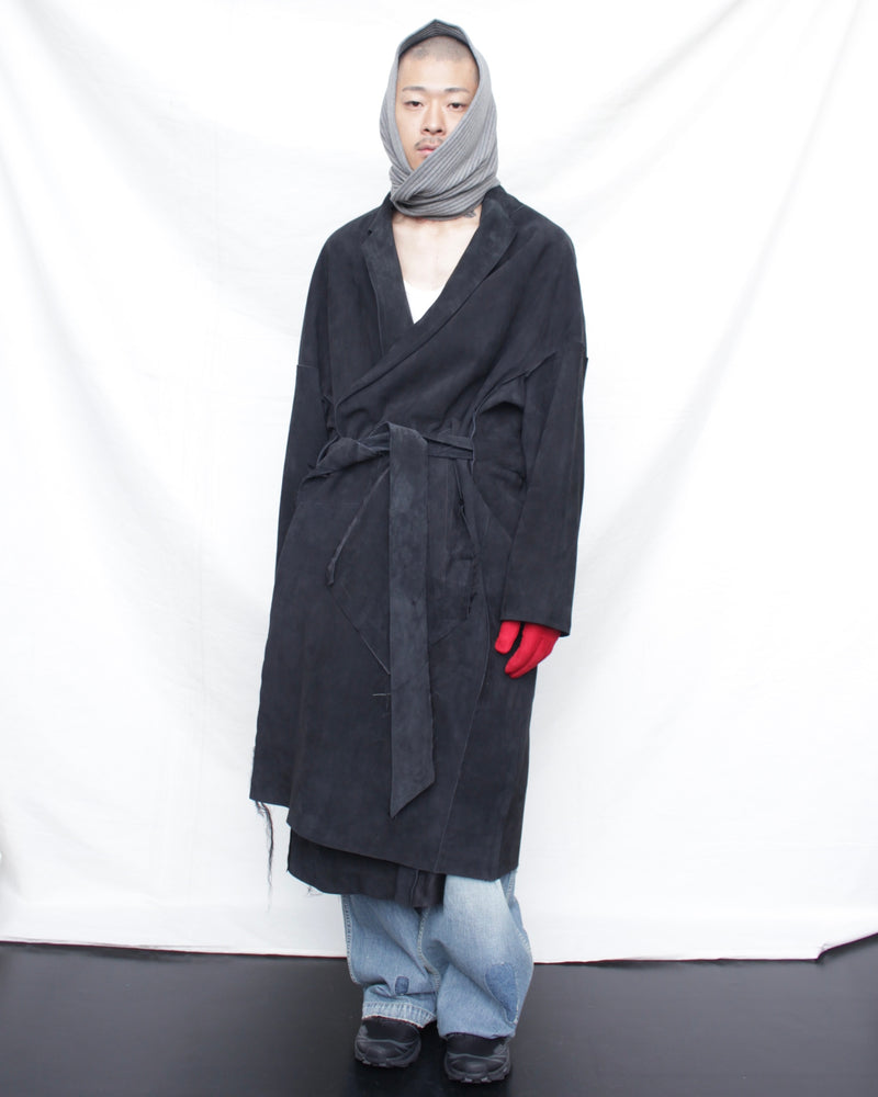 OMAR AFRIDI / ARTICULATED KNITTED SCARF - L.Grey (OA-AW25-ACC-105-04)