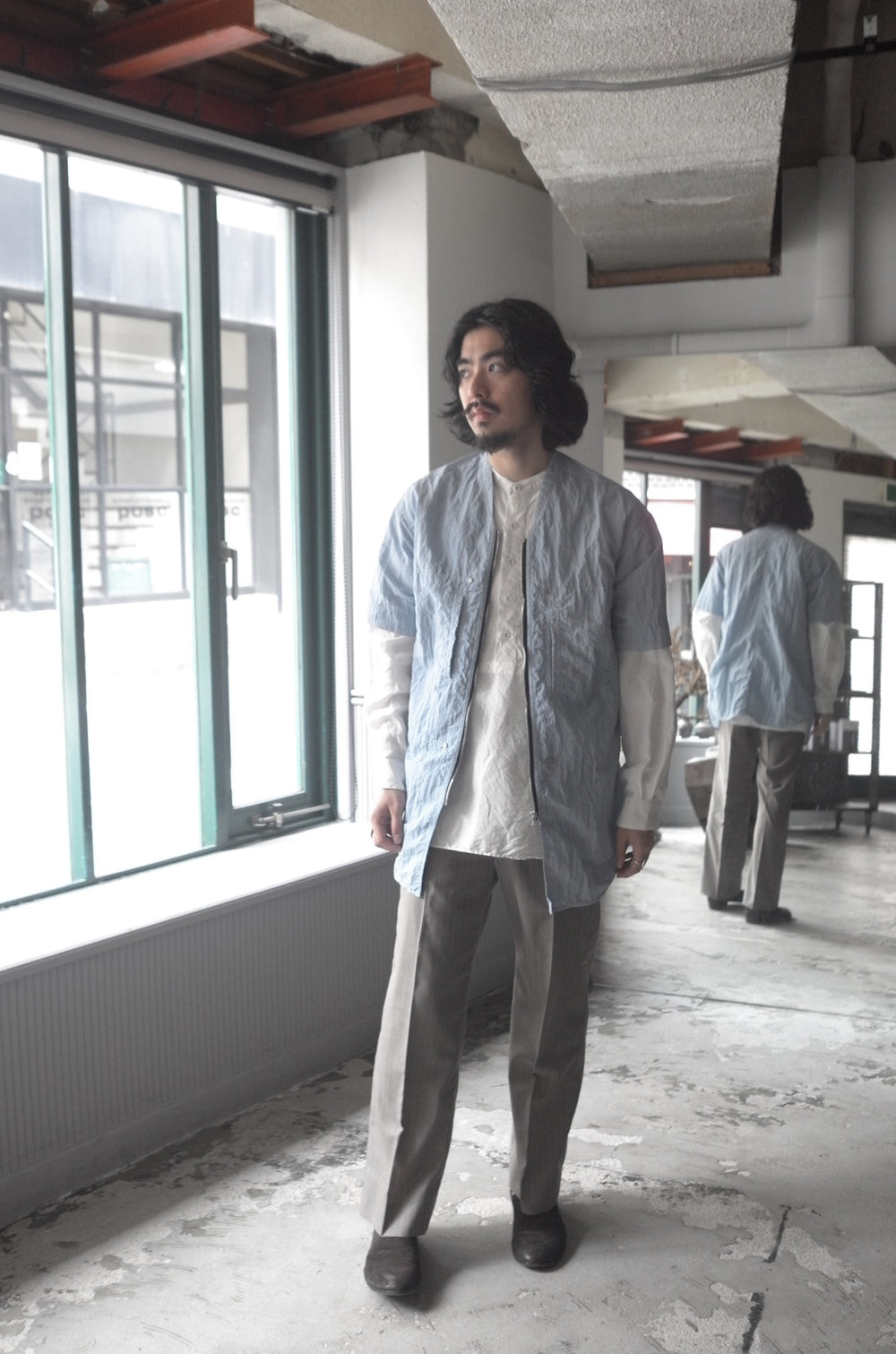 Omar Afridi オマールアフリディ EXCLUSIVE RIPSTOP WORK SHIRT (SS23