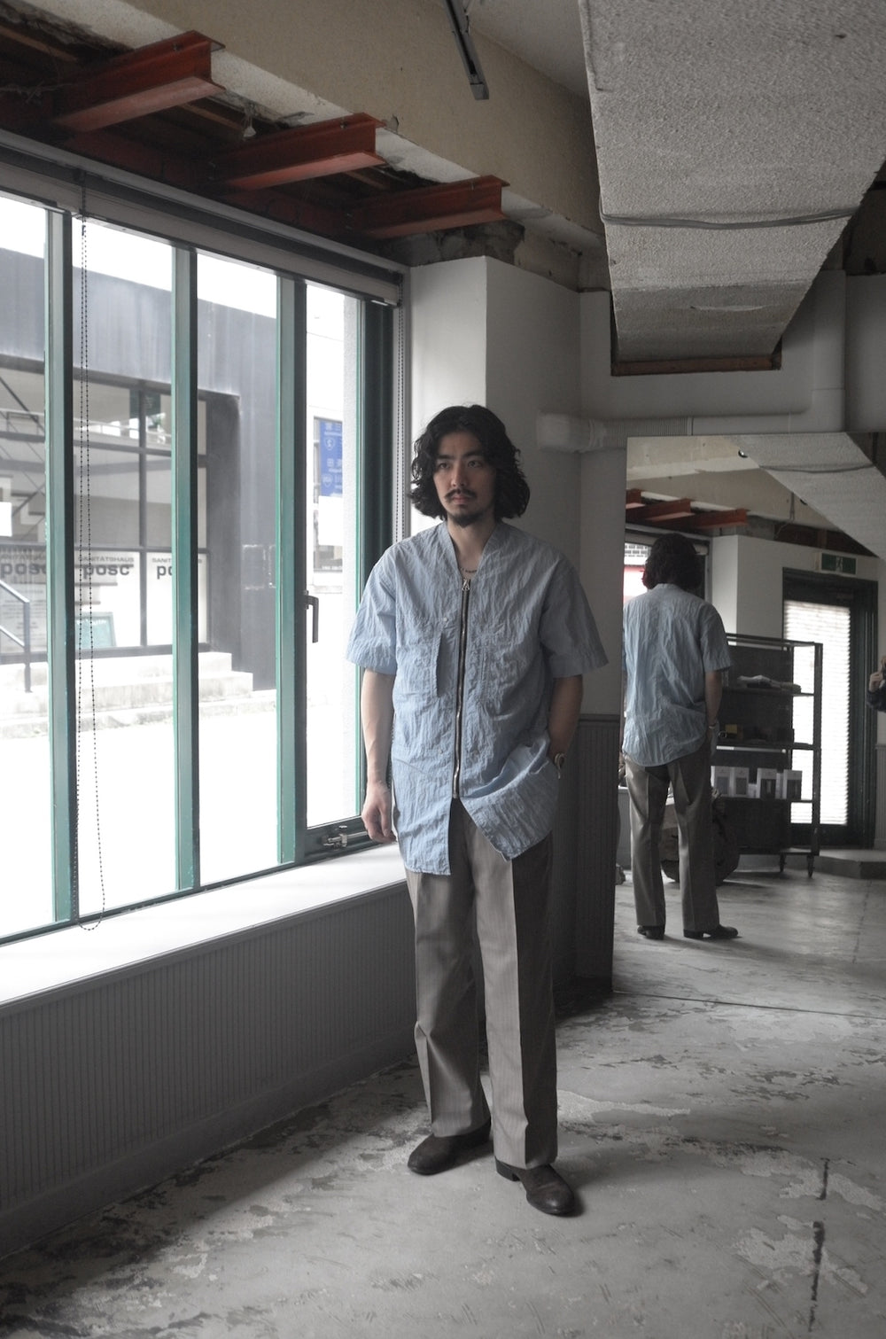 Omar Afridi オマールアフリディ EXCLUSIVE RIPSTOP WORK SHIRT (SS23