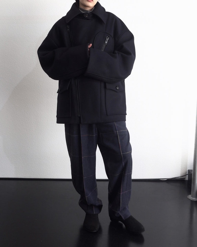 COVERALL (ERIC-23AW) Navy Checked