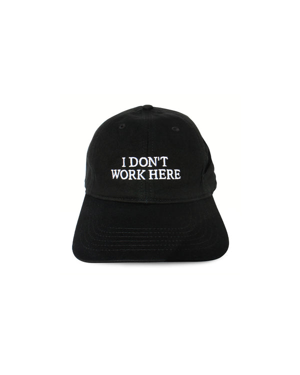 SORRY I DON'T WORK HERE HAT (IDEA_CAP05) Black