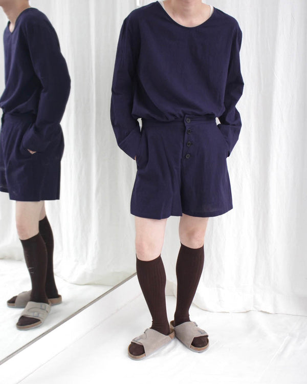 "ATELIER" COTTON LS TUNIC (S2-TU1-8D-800) Navy