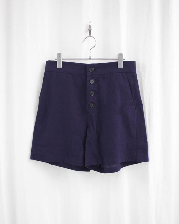 "RIVIERA" COTTON SHORTS (S2-SHO3-3A-41012) Navy