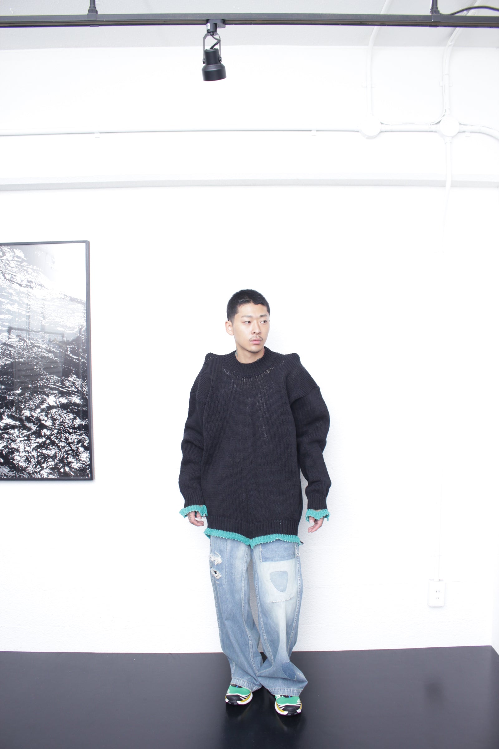ENSOU. エンソウ 通販 SCAR TISSUE PAINTER JEANS (E13P009) Indigo