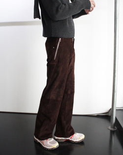 << Re: >> BIKER TROUSERS (OA-AW23-TRS-104-03) Brown