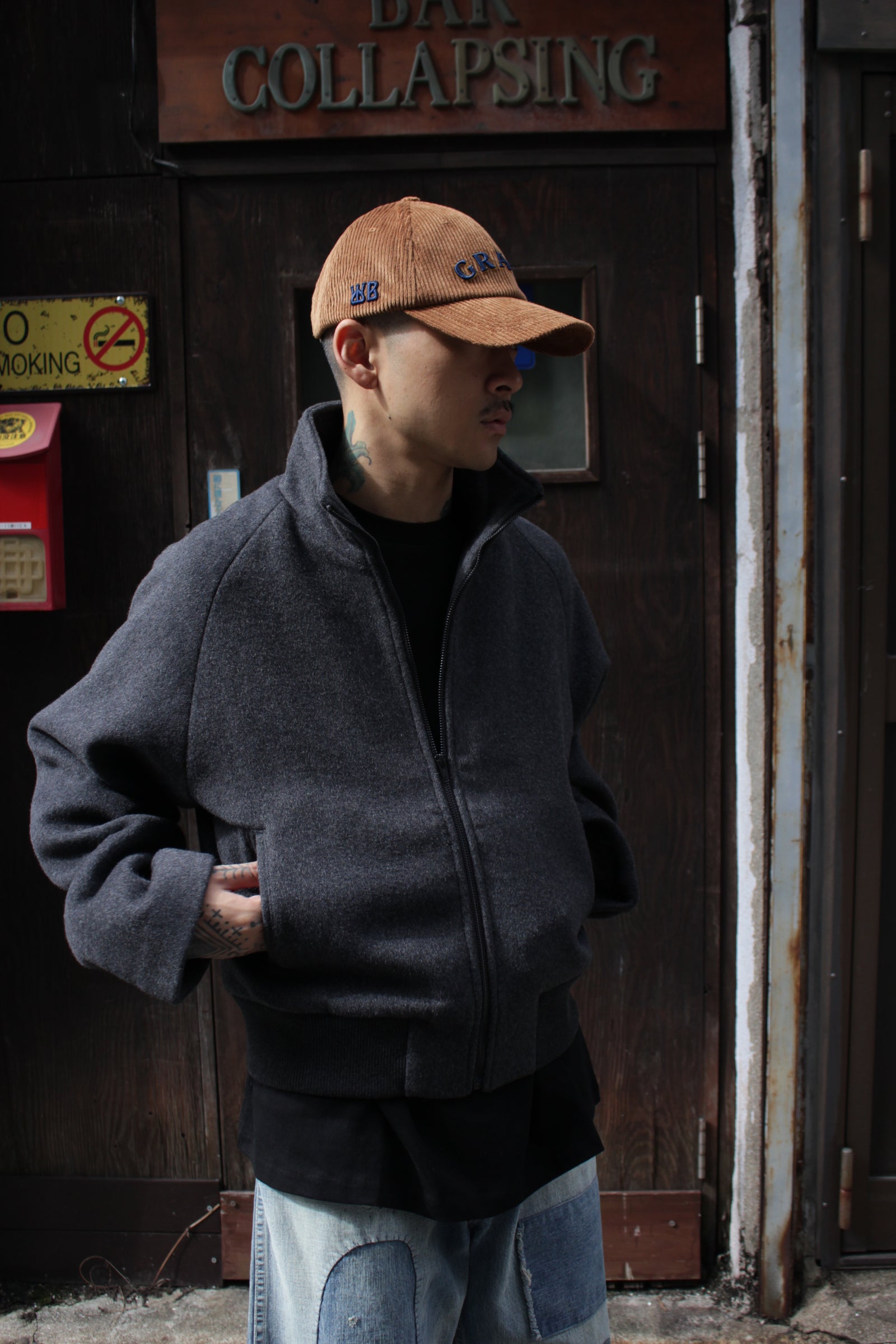 I SHII / TSORF WOOL JACKET (I SHII-07) Gray – Mukta / Sal