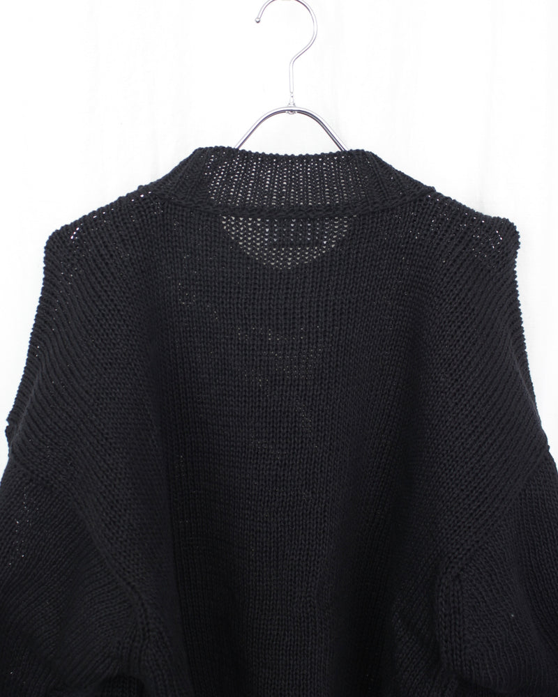 CLASS / 3G PLAIN STITCH SWEATER - Black (CCFA19UNI)