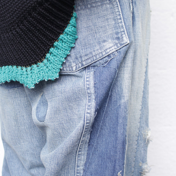 ENSOU. エンソウ 通販 SCAR TISSUE PAINTER JEANS (E13P009) Indigo