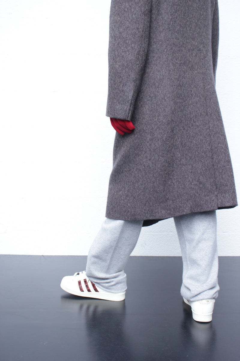 WALES BONNER / MAYFAIR COAT - Grey Melange (MA25CO09-WO02-903)