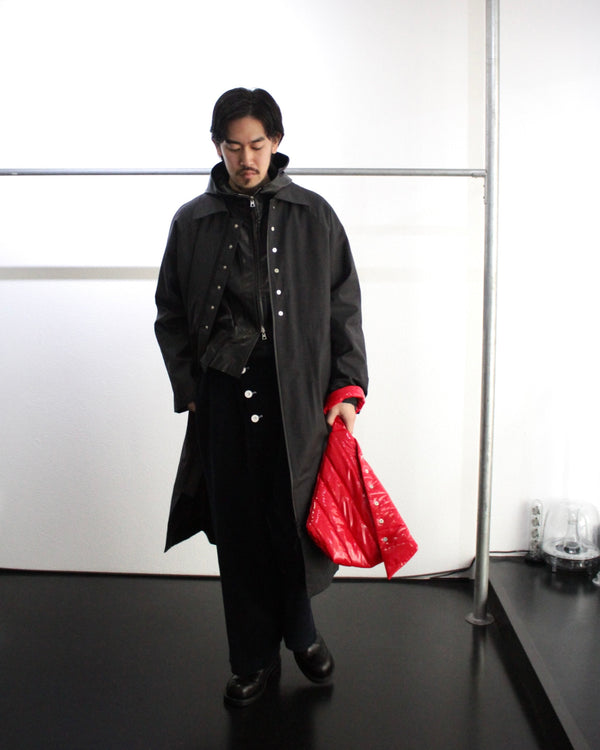 << Re: >> ZIPPED BALMACAAN COAT (OA-AW22-CT-101-02) Dark Grey