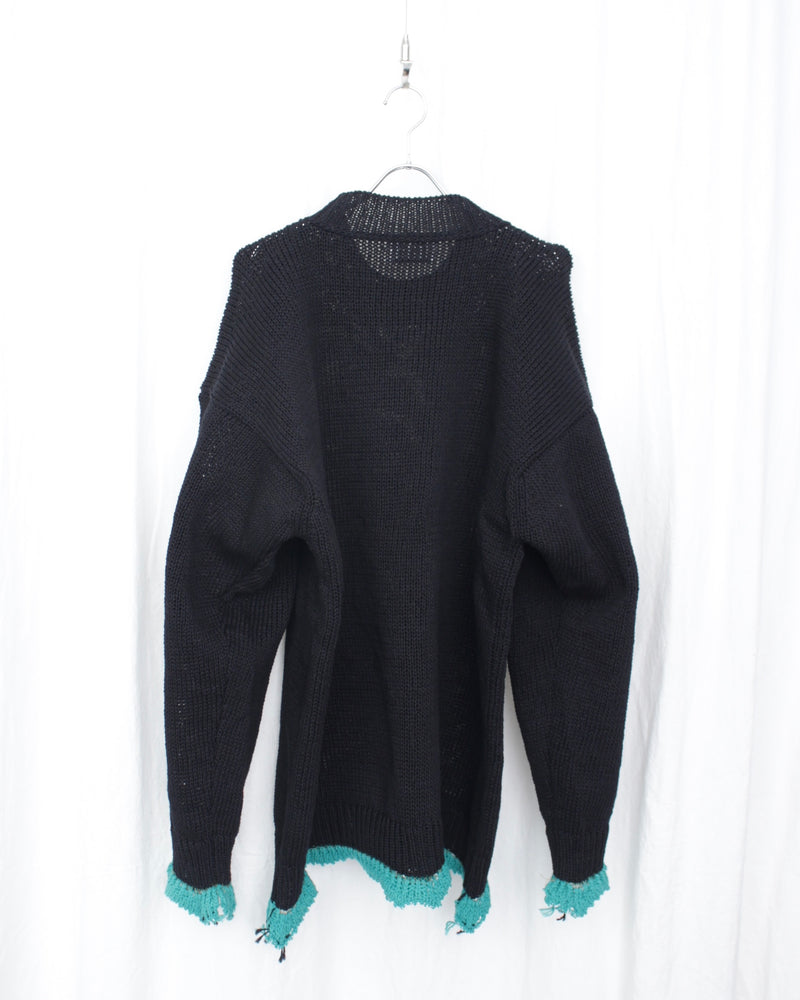 CLASS / 3G PLAIN STITCH SWEATER - Black (CCFA19UNI)