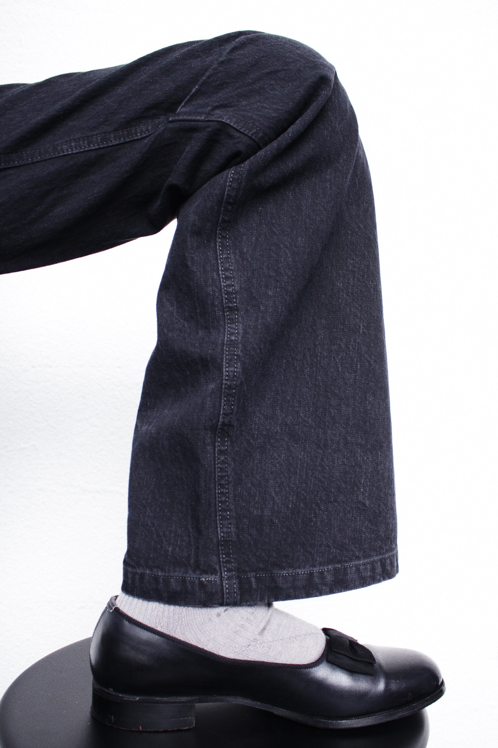 kozaburo 17aw ベロア　ブーツカット KOZABURO / LOOPER BOOT CUT JEANS (0718-P-004) Black – Mukta / Sal