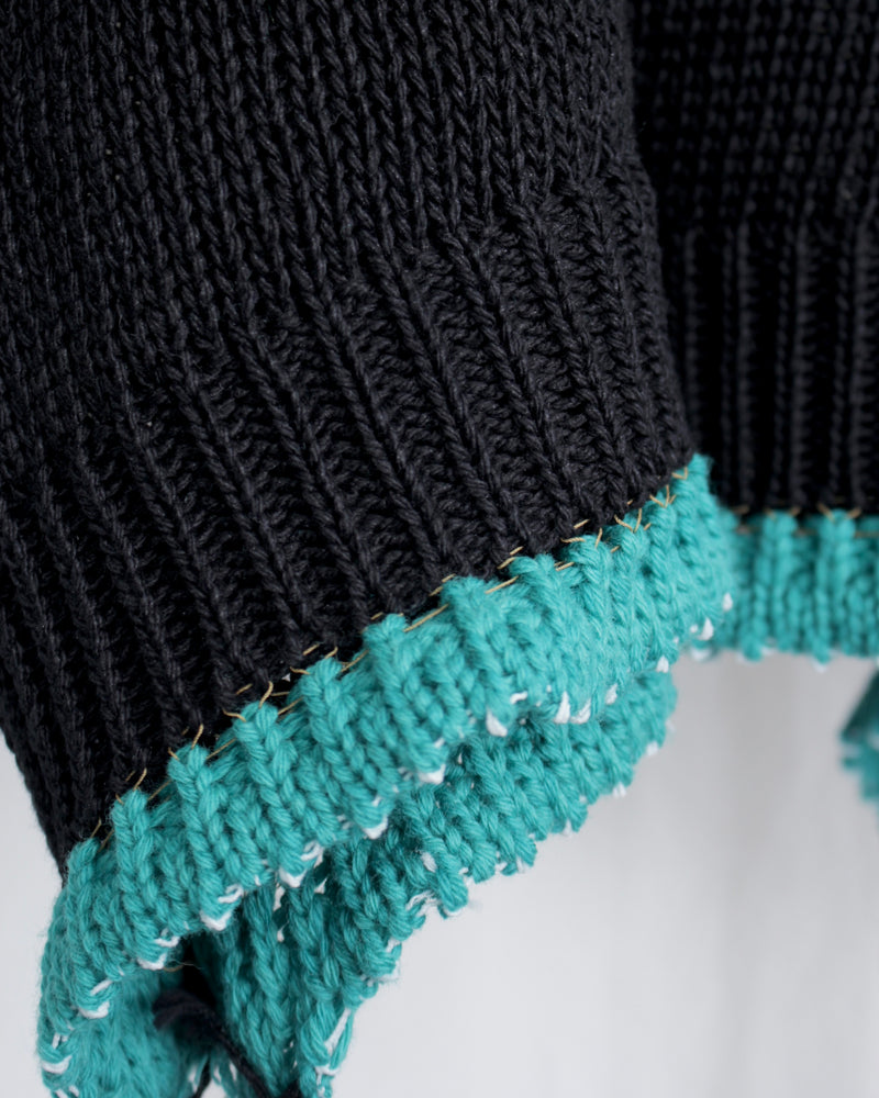 CLASS / 3G PLAIN STITCH SWEATER - Black (CCFA19UNI)