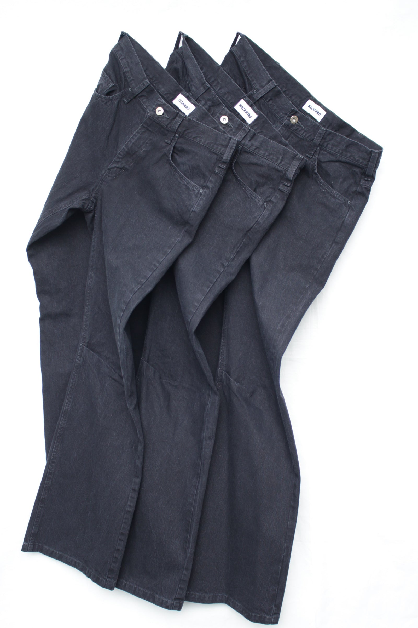 KOZABURO / LOOPER BOOT CUT JEANS (0718-P-004) Black – Mukta / Sal
