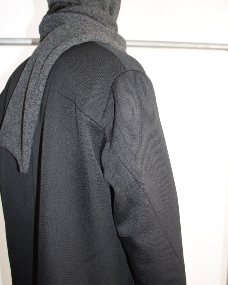 << Re: >> TWISTED SLEEVE CHESTER COAT (OA-AW20-CT-103-01) Black