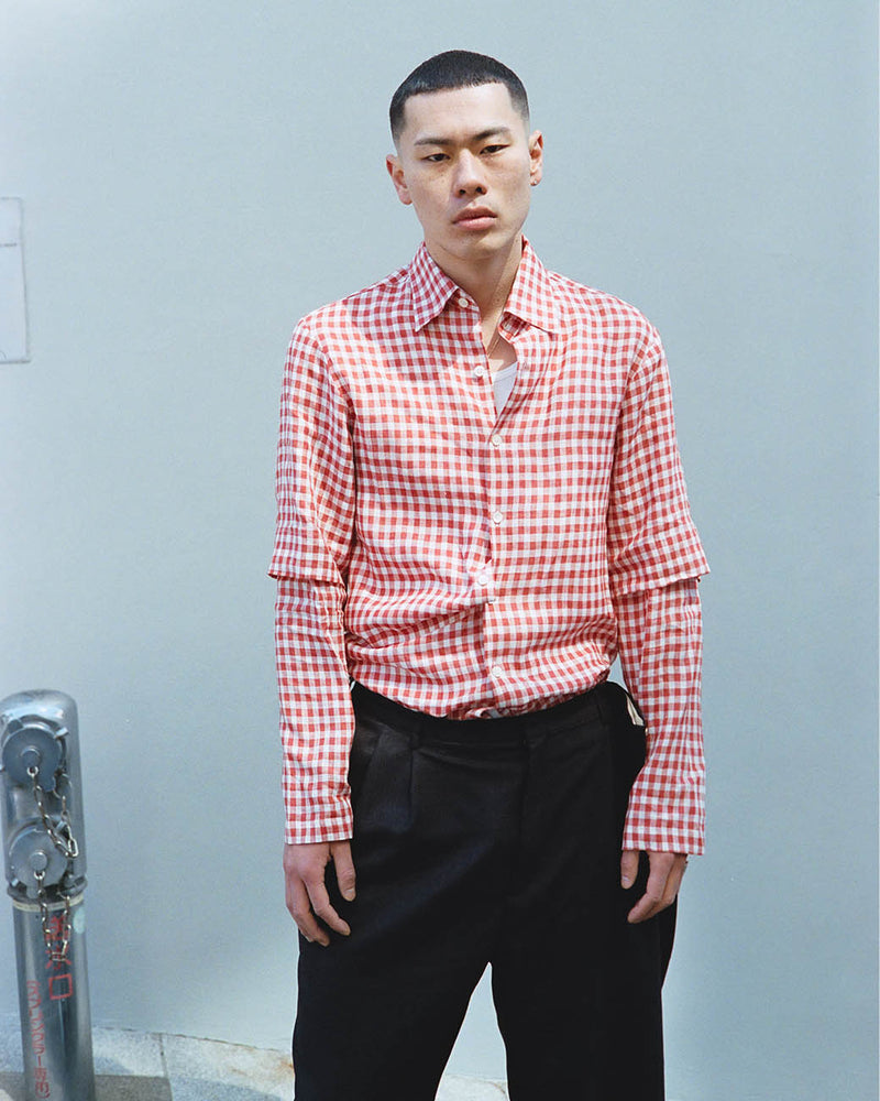 DOUBLE SLEEVE SHIRT (CM-FIGMKT-01) Red