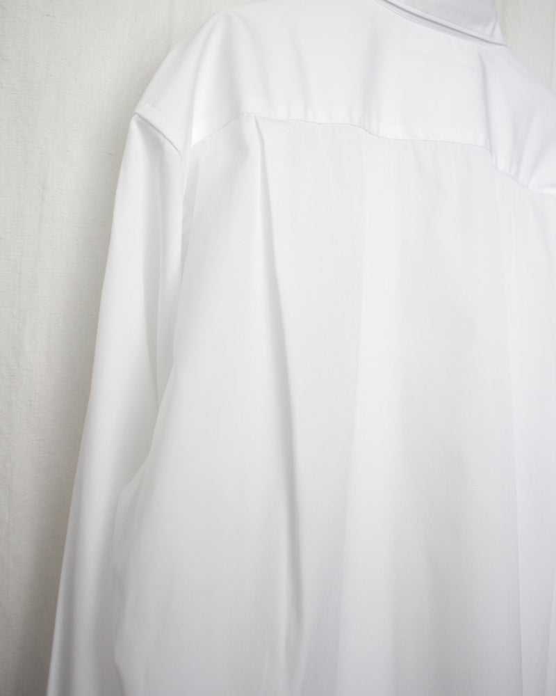 COMME DES GARÇONS SHIRT / ROUND COLLAR SHIRT NARROW CLASSIC - White (FZ-B223-051)