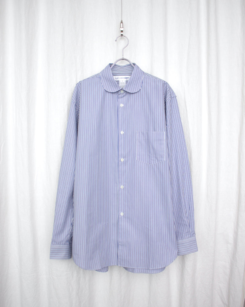 COMME DES GARÇONS SHIRT / ROUND COLLAR SHIRT NARROW CLASSIC - Stripe 1 (FZ-B228-051)
