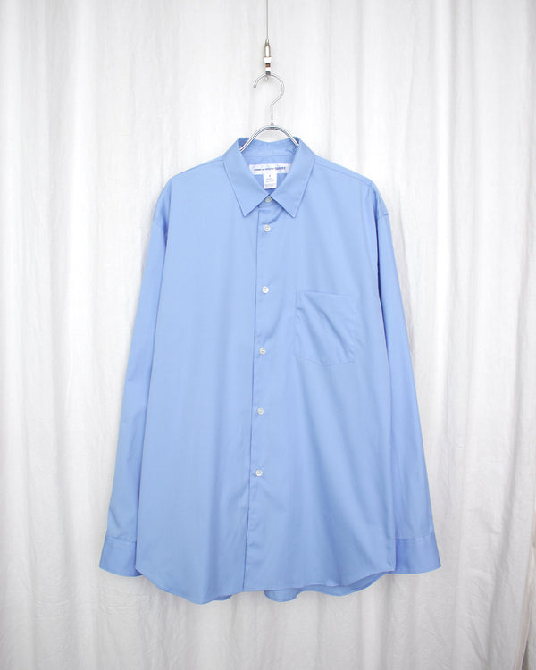 COMME DES GARÇONS SHIRT / COTTON POPLIN PLAIN SHIRT NARROW CLASSIC - Sky