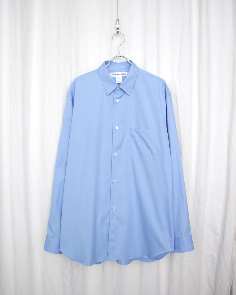 COMME DES GARÇONS SHIRT / COTTON POPLIN PLAIN SHIRT NARROW CLASSIC - Sky