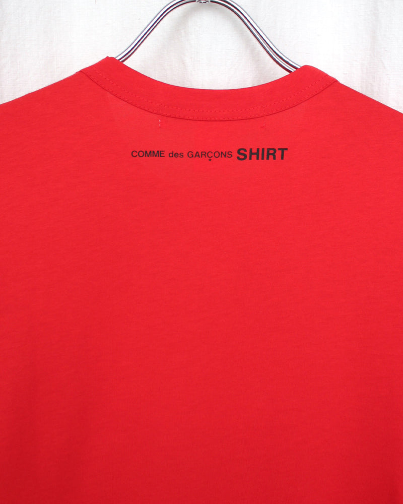 COMME DES GARÇONS SHIRT / L/S TEE BACK SMALL LOGO - Red (FP-T005-051)