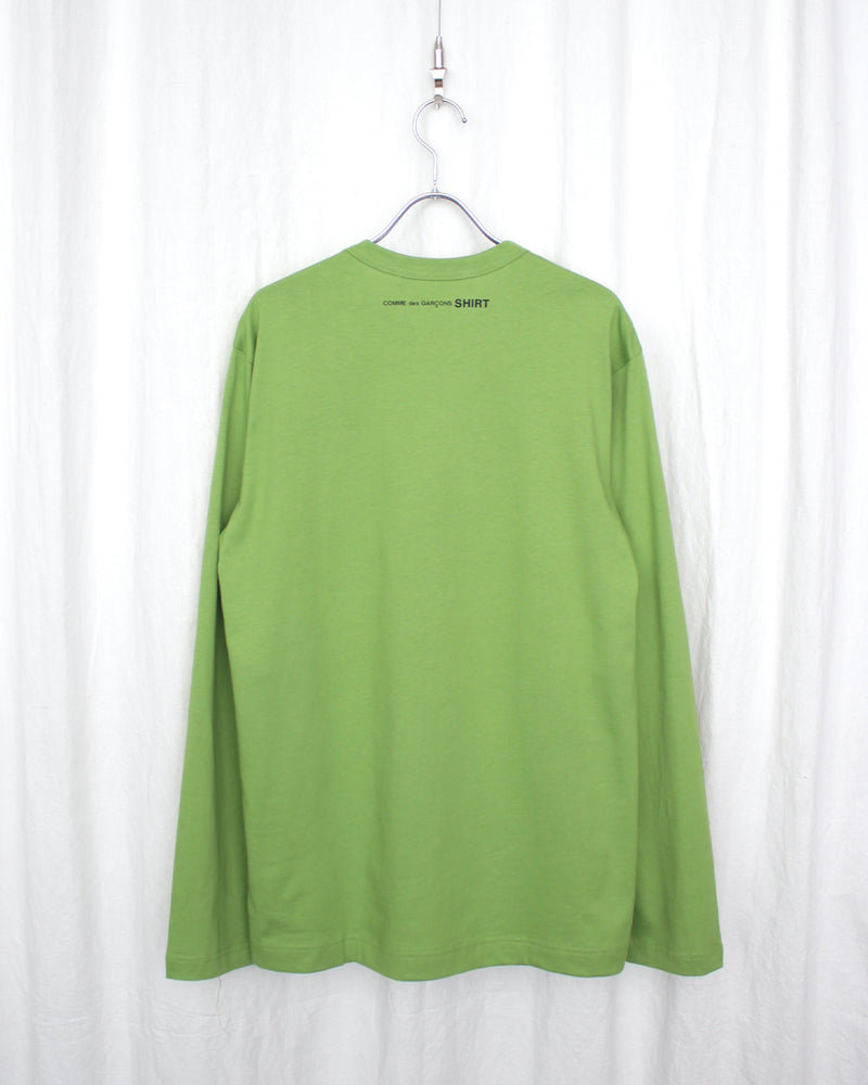 COMME DES GARÇONS SHIRT / L/S TEE BACK SMALL LOGO - Green (FP-T005-051)