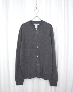 COMME DES GARÇONS SHIRT / FULLY FASHIONED KNIT CARDIGAN ROUND-NECK - Grey (FZ-N106-051)
