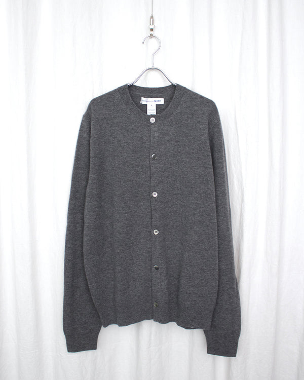 COMME DES GARÇONS SHIRT / FULLY FASHIONED KNIT CARDIGAN ROUND-NECK - Grey (FZ-N106-051)