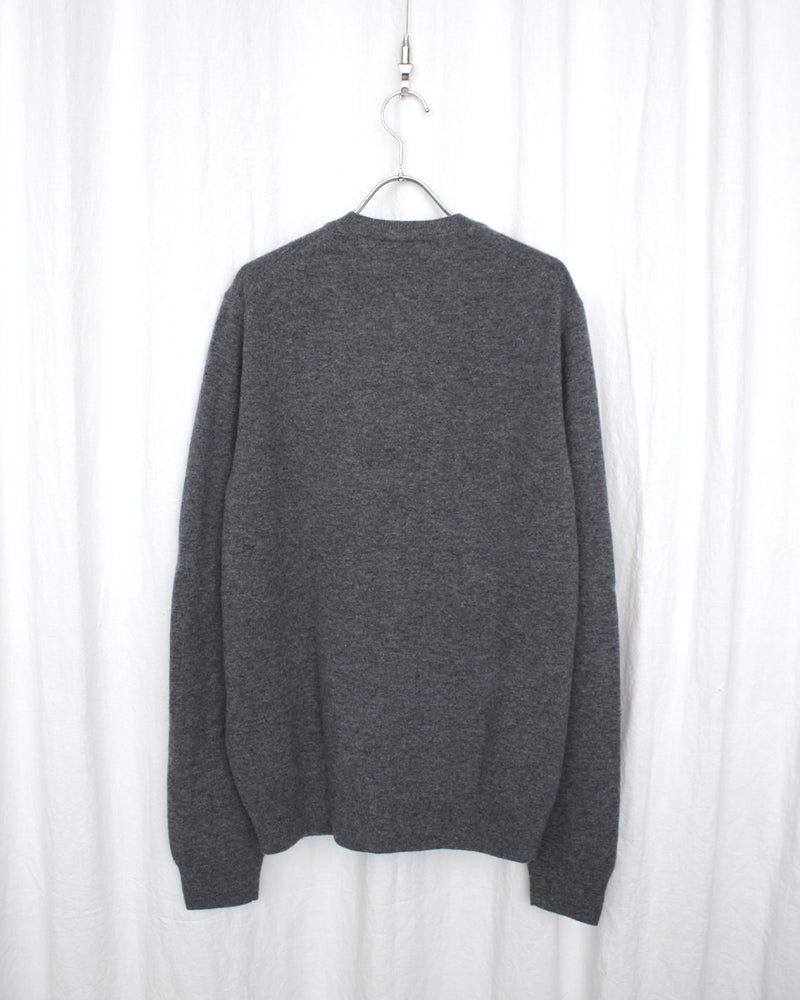 COMME DES GARÇONS SHIRT / FULLY FASHIONED KNIT CARDIGAN ROUND-NECK - Grey (FZ-N106-051)