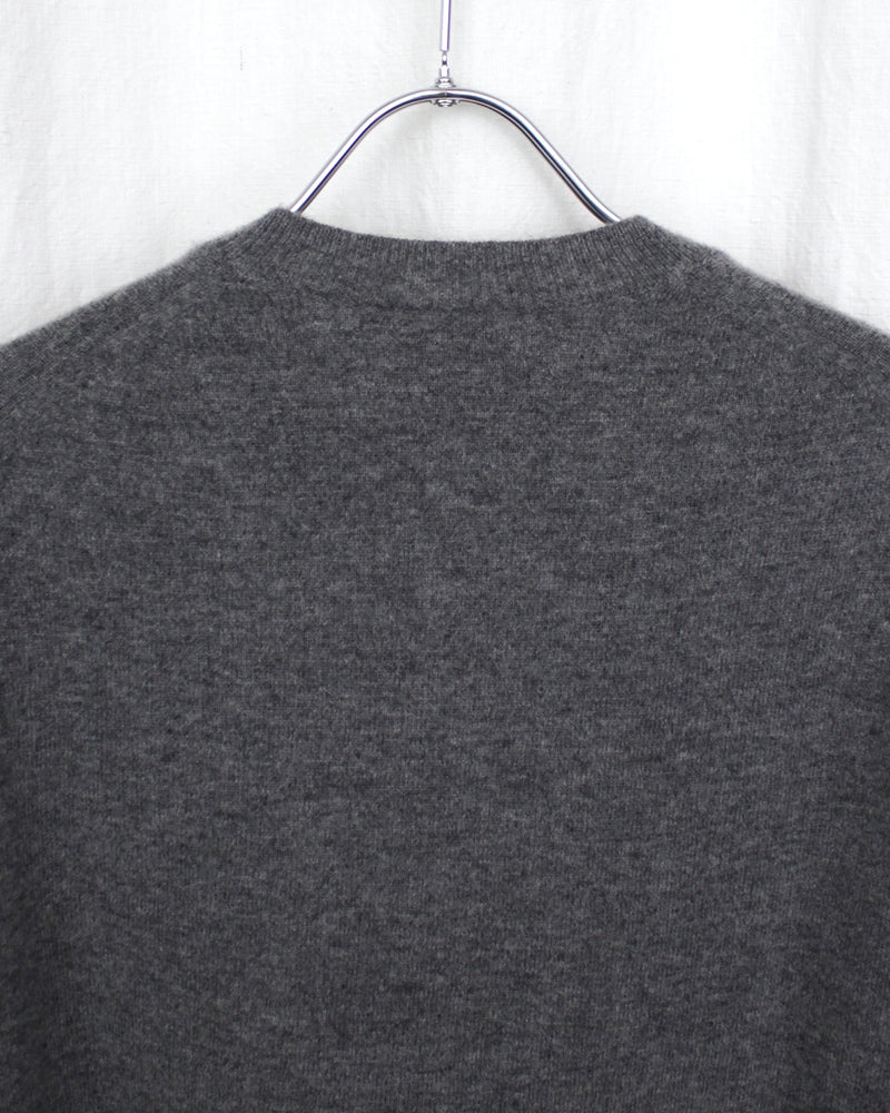 COMME DES GARÇONS SHIRT / FULLY FASHIONED KNIT CARDIGAN ROUND-NECK - Grey (FZ-N106-051)