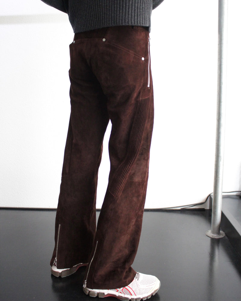 << Re: >> BIKER TROUSERS (OA-AW23-TRS-104-03) Brown