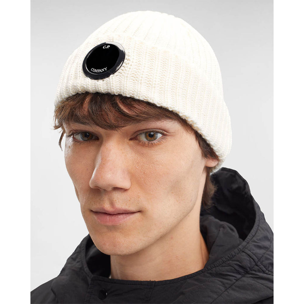 C.P. COMPANY C.P. カンパニー EXTRAFINE MERINO WOOL LENS BEANIE