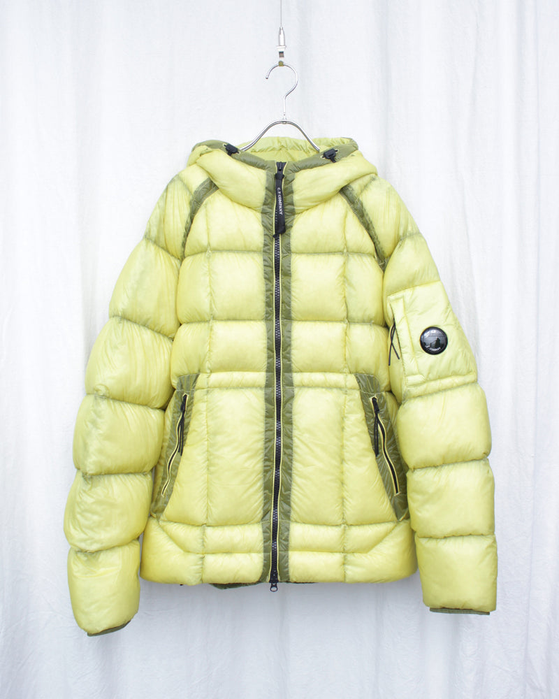 C.P. COMPANY / D.D. SHELL HOODED JACKET - Green Sheen (19CMOW702A)