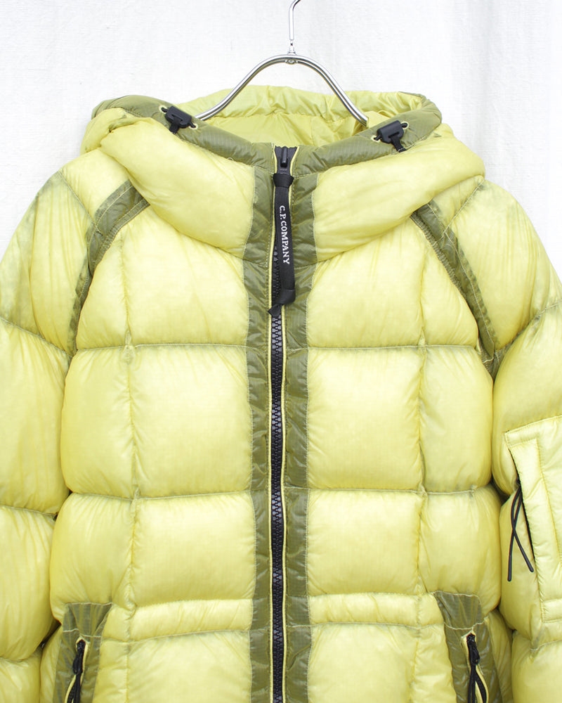 C.P. COMPANY / D.D. SHELL HOODED JACKET - Green Sheen (19CMOW702A)