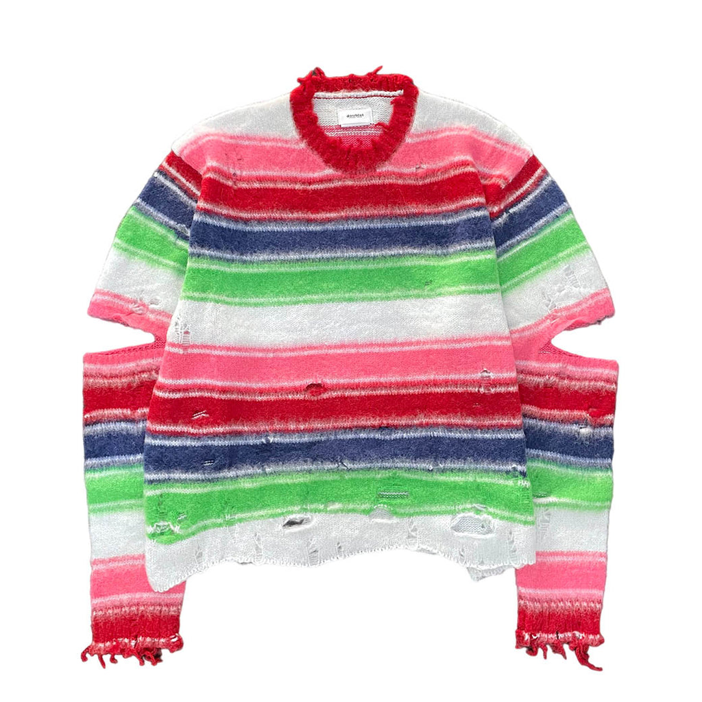 doublet ダブレット STRIPE OVERSIZE PULLOVER (23AW54KN133) Multi 